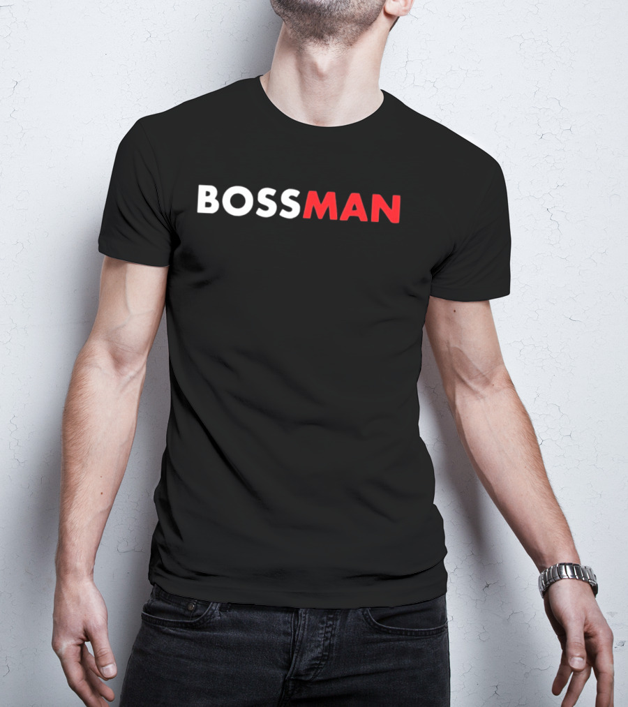 BOSSMAN Bold Statement Red And White T-Shirt
