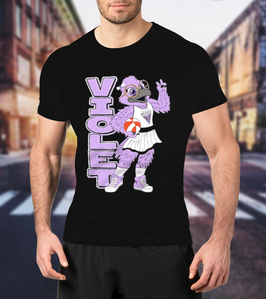 Golden State Valkyries Oaklandish Violet Mascot Basketball T-Shirt