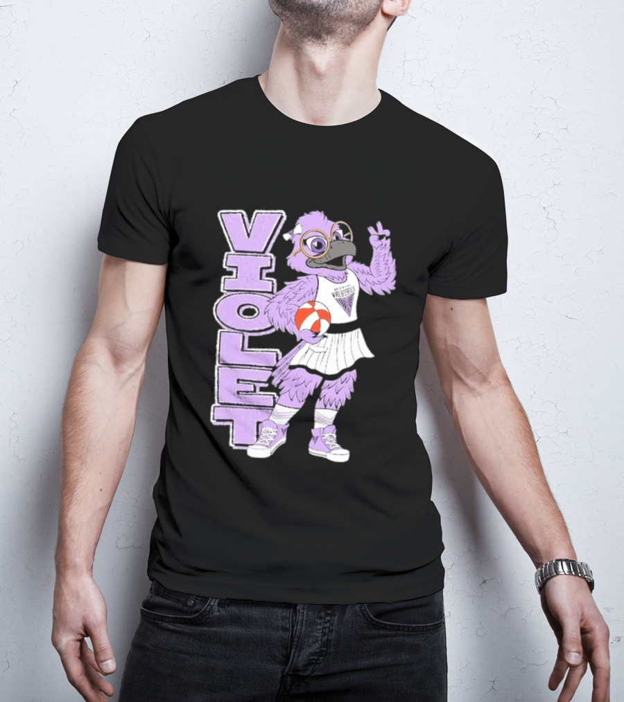 Golden State Valkyries Oaklandish Violet Mascot Basketball T-Shirt