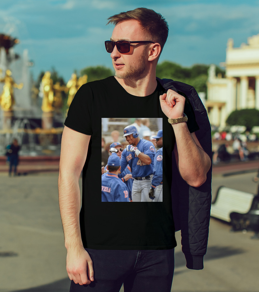 New York Mets Butch Huskey No. 42 MLB Legend T-Shirt