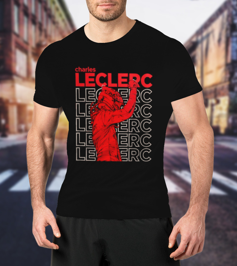 Charles Leclerc Formula 1 Racing Champion Red T-Shirt