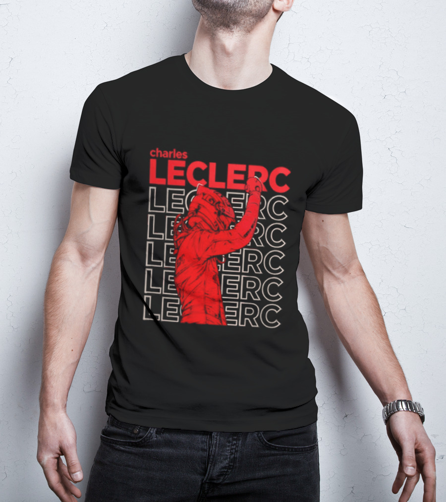 Charles Leclerc Formula 1 Racing Champion Red T-Shirt
