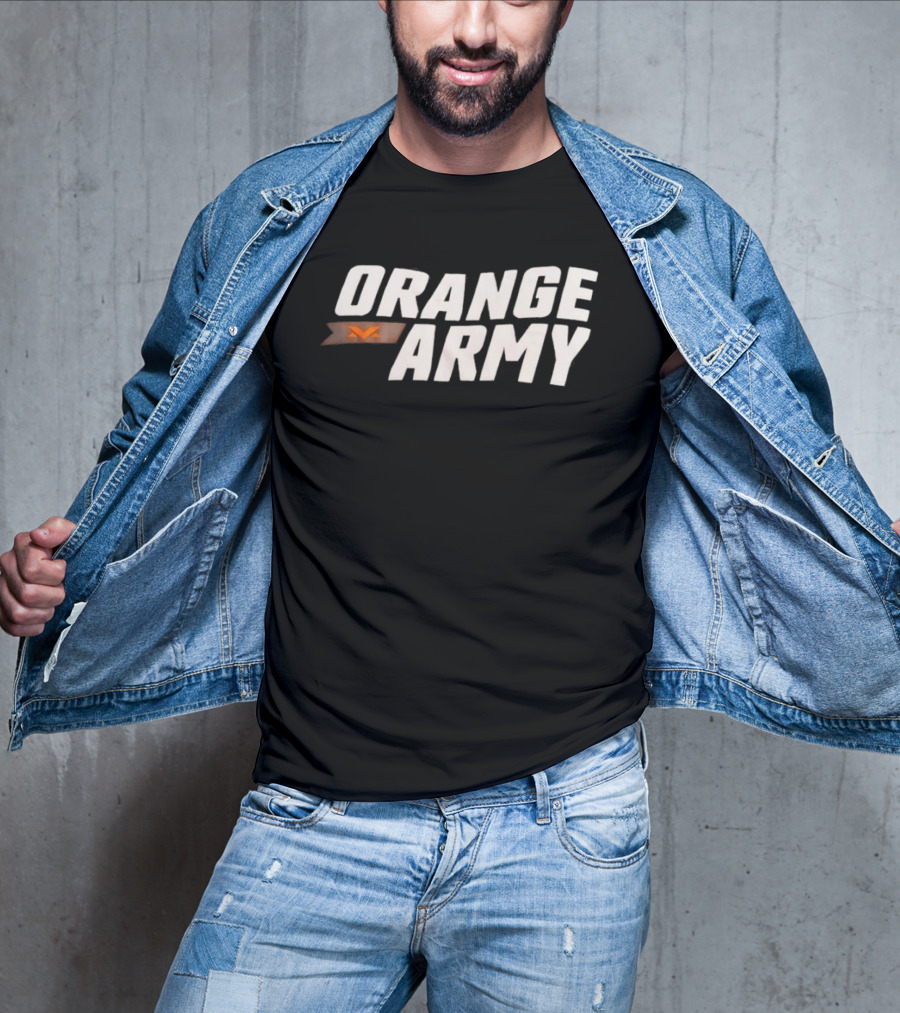 Orange Army Team Spirit Supporter Flag T-Shirt
