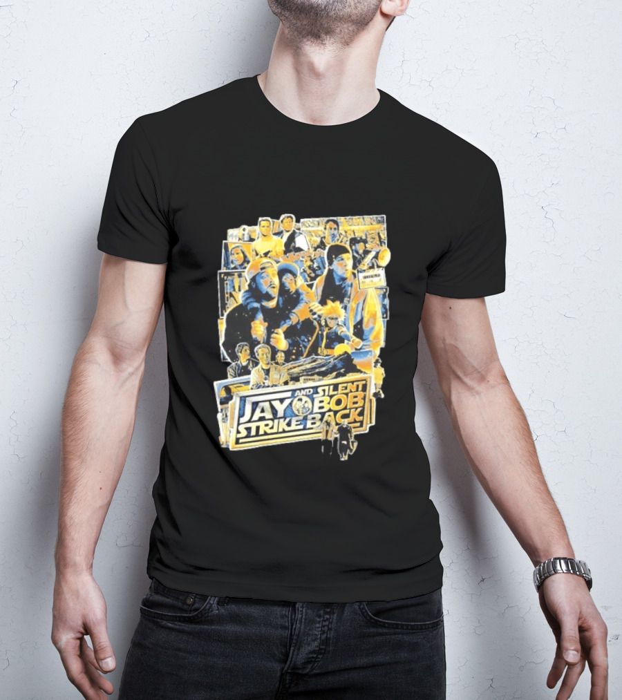 Jay And Silent Bob Strike Back Movie Collage Kevin Smith T-Shirt