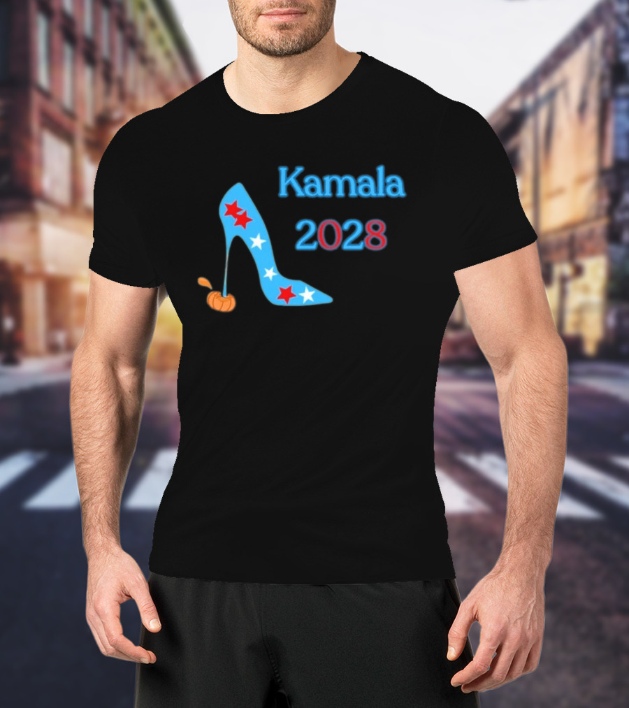Kamala 2028 High Heel Stars Fun Election T-Shirt