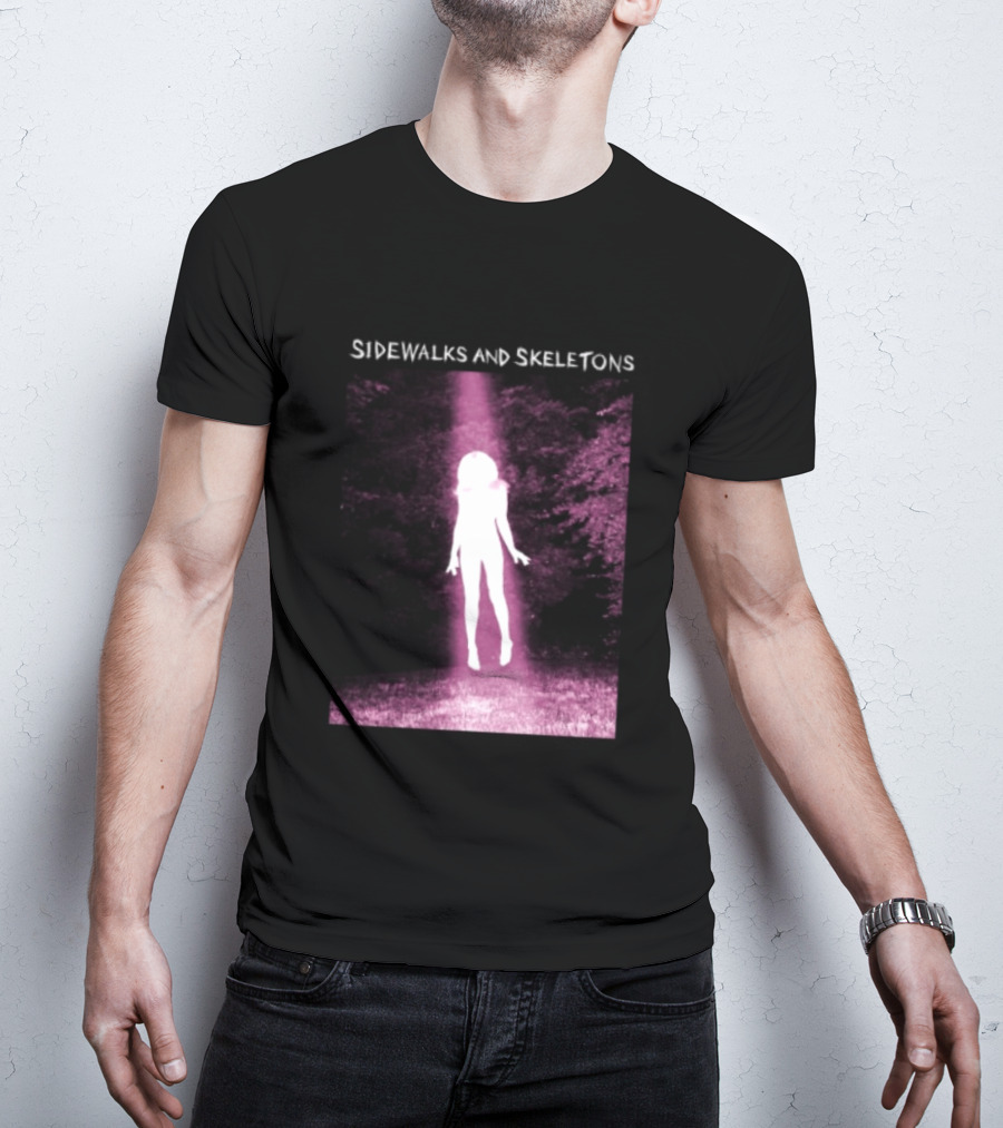 Sidewalks And Skeletons Goth Aesthetic Alien Abduction Vibes T-Shirt