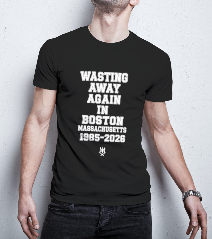 Slapshot Wasting Away Again In Boston Massachusetts 1985 2026 T-Shirt