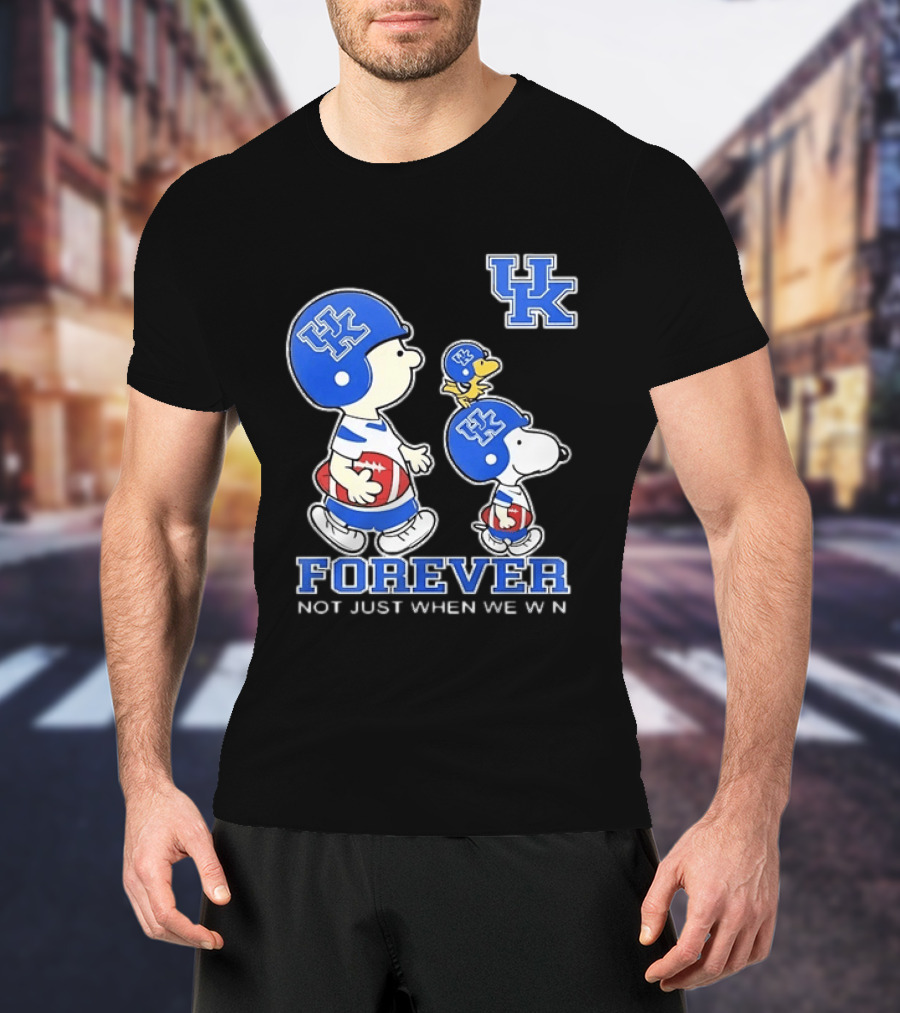 Snoopy Woodstock Charlie Brown UK Forever Not Just When We Win T-Shirt