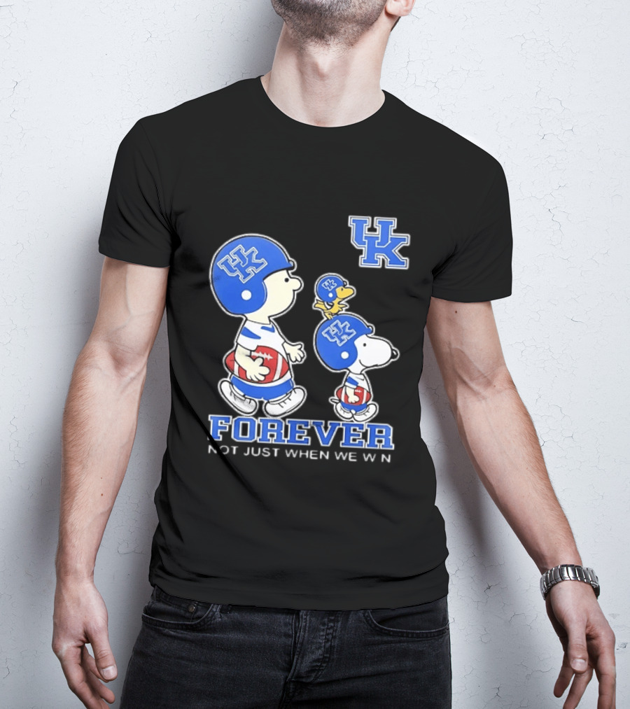 Snoopy Woodstock Charlie Brown UK Forever Not Just When We Win T-Shirt