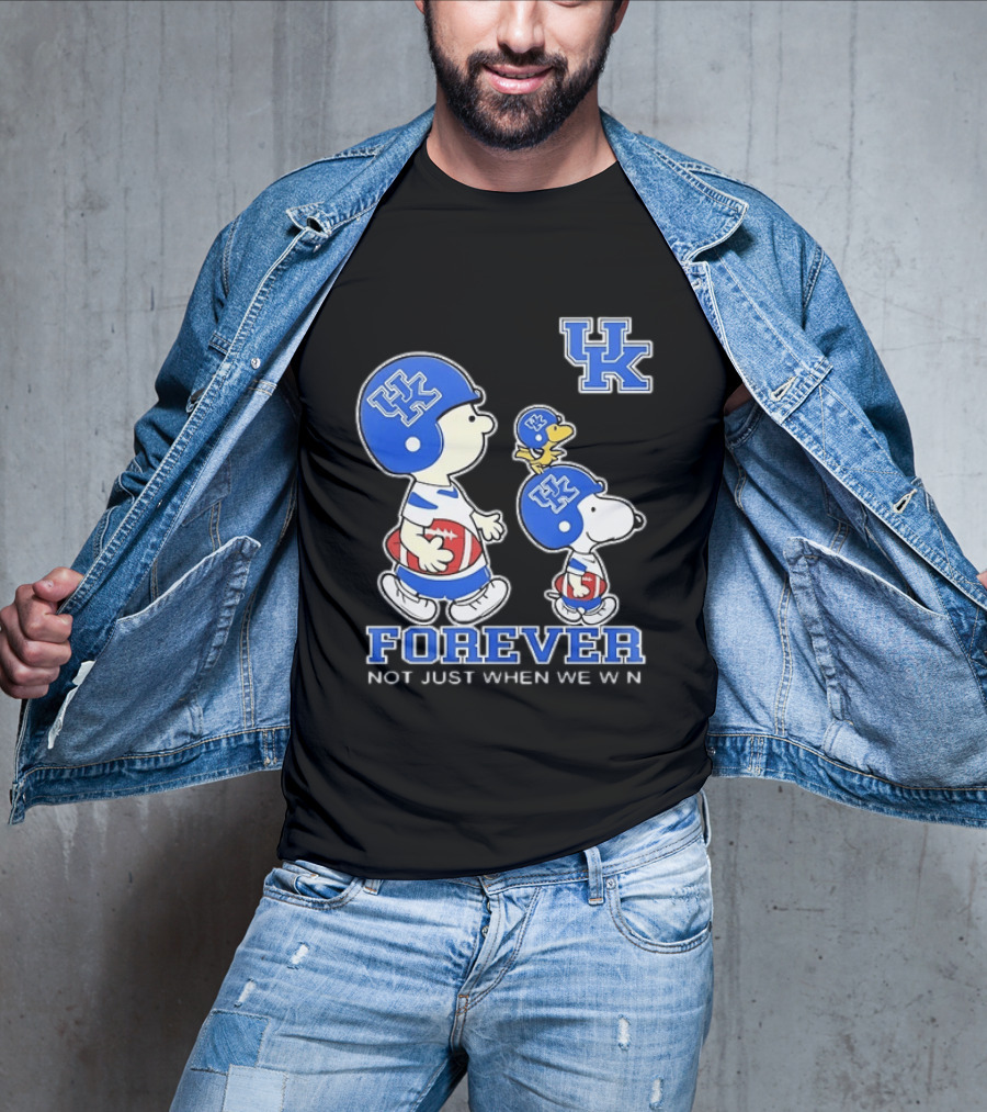 Snoopy Woodstock Charlie Brown UK Forever Not Just When We Win T-Shirt