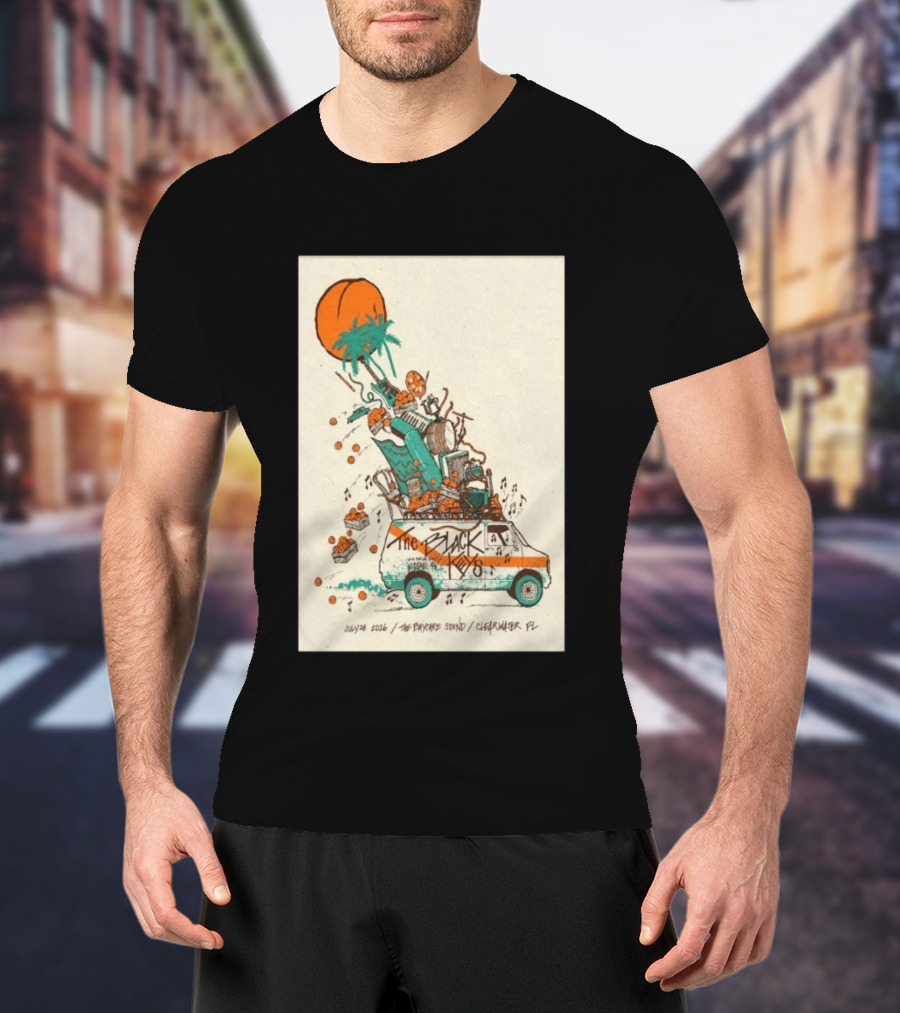The Black Keys July 28 2026 The Daycare Sound Clearwater FL Van And Music Instruments T-Shirt