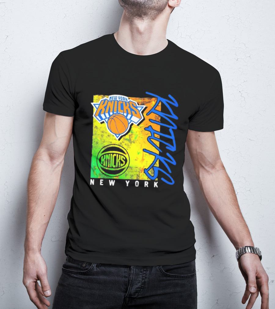 New York Knicks Basketball Team NBA Vibrant Graphic Knicks New York T-Shirt