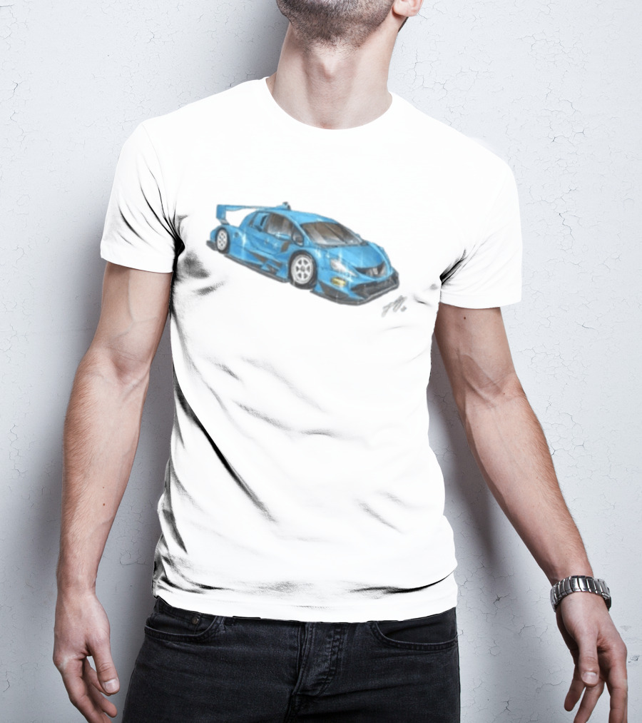 Grent Perez Store Fih Blue Racing Car T-Shirt