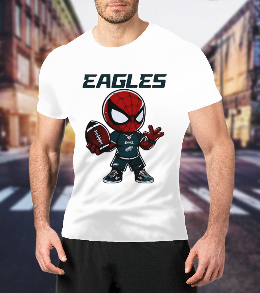 Spider Man Eagles Football Jersey Personalized Philadelphia Edition T-Shirt