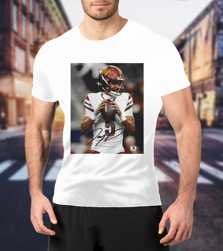 Jayden Daniels Washington Commanders Football Player Number 3 T-Shirt