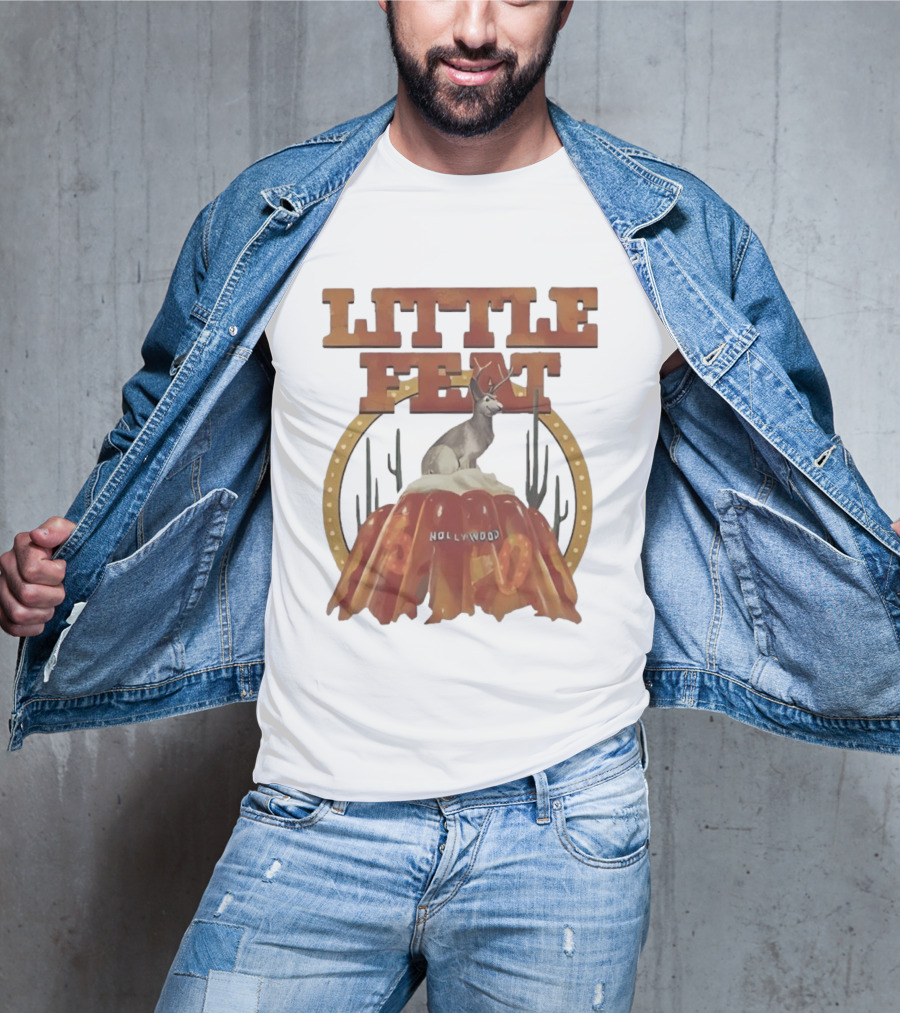 Little Feat Fifty Years Hollywood Record Album Antelope And Cactus T-Shirt