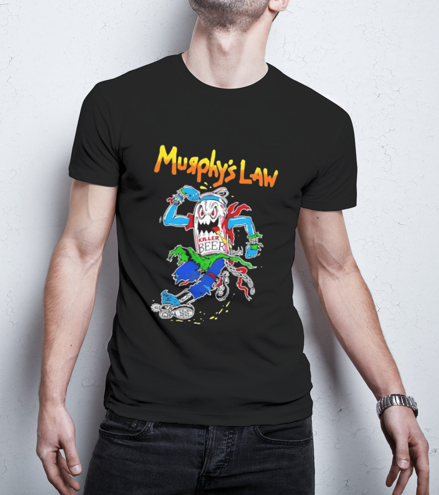 Murphy's Law Killer Beer Crossover Thrash Monster Can Running T-Shirt