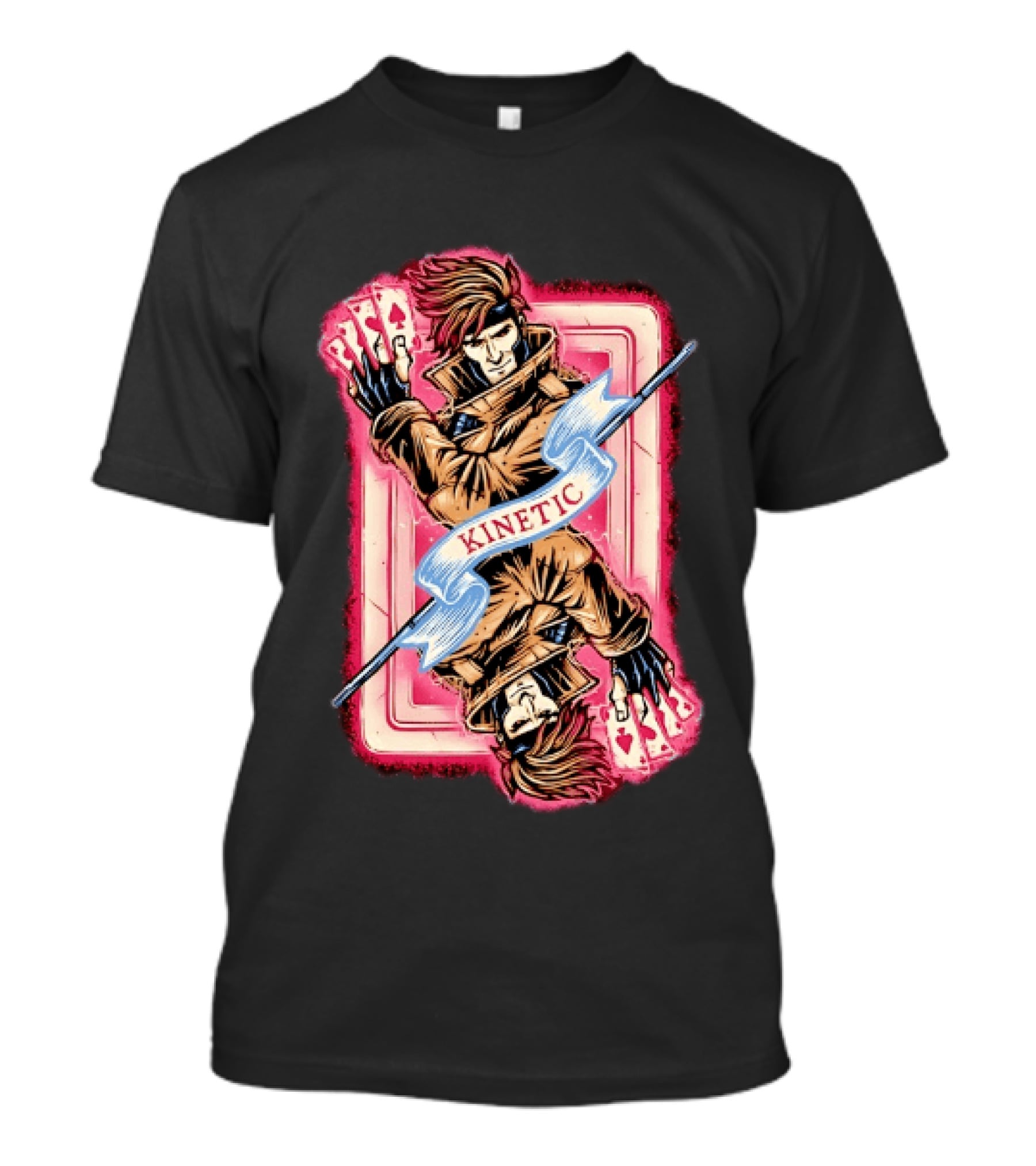 Gambit Kinetic Playing Card X Men Marvel T-Shirt