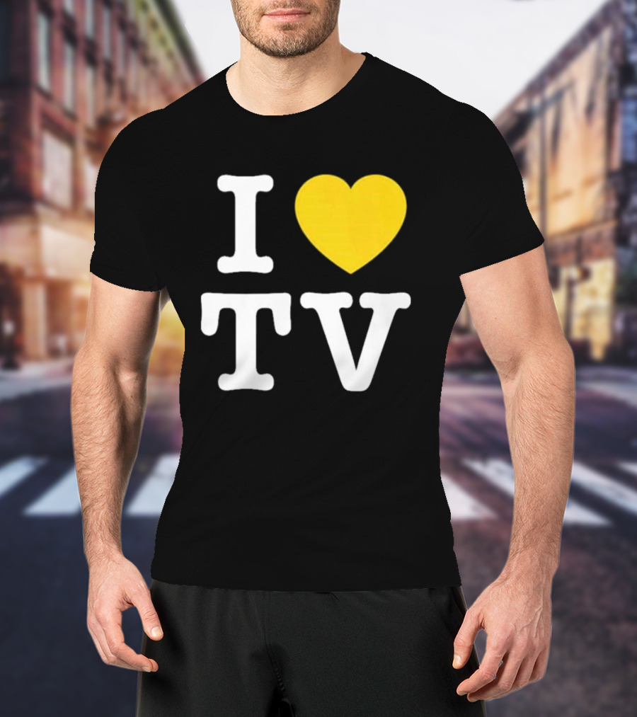 Hivemind I Love TV Heart T-Shirt