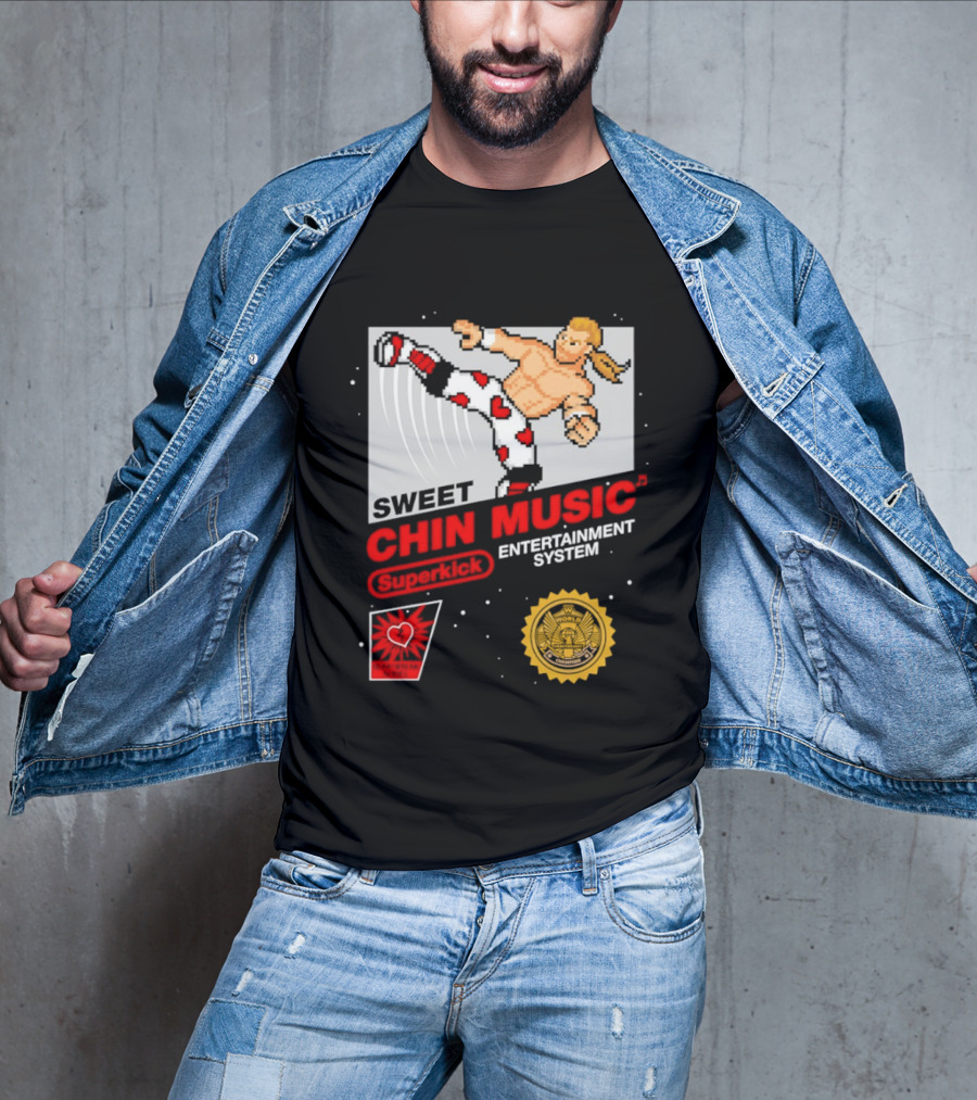 Sweet Chin Music Heartbreak Kid Entertainment System Series T-Shirt