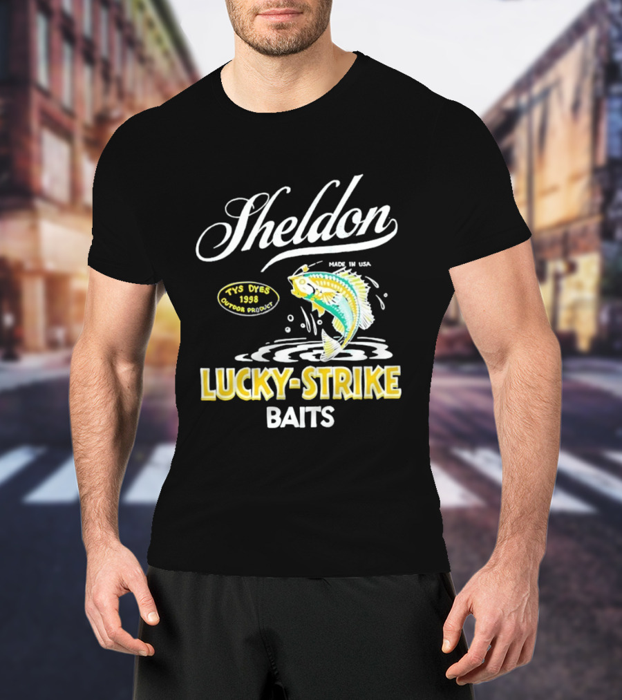 Sheldon Lucky Strike Baits Vintage 1998 Tys Dyes Outdoor Gear T-Shirt