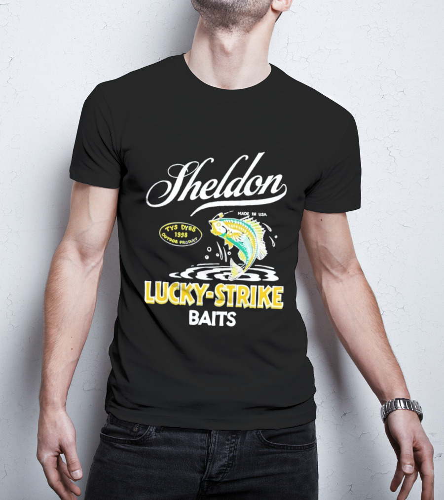 Sheldon Lucky Strike Baits Vintage 1998 Tys Dyes Outdoor Gear T-Shirt