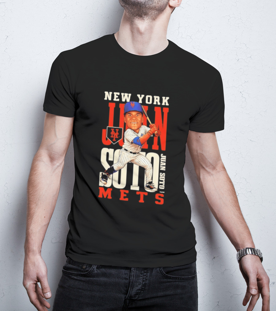 New York Mets Juan Soto Caricature MLB Baseball T-Shirt