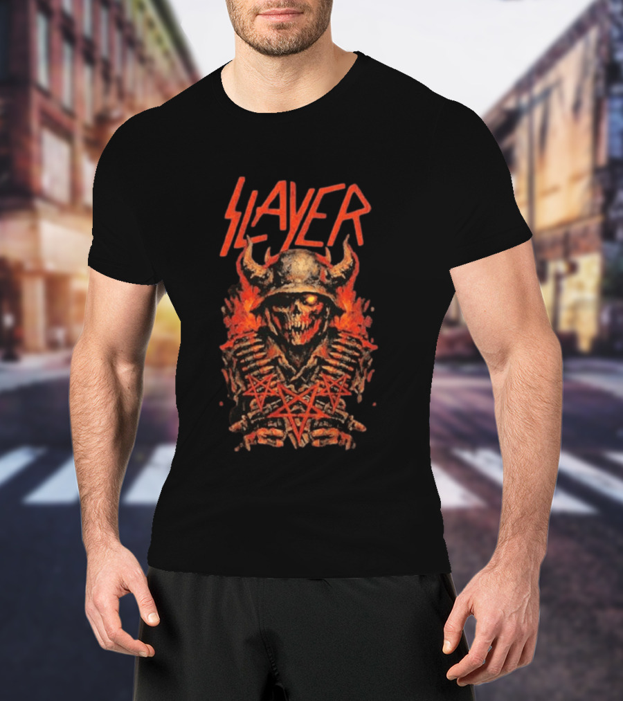 Slayer Rocklahoma Festival 2026 Pryor OK September 6 Skull T-Shirt