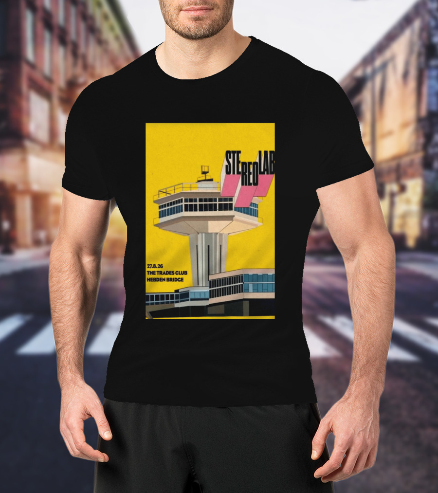 Stereolab 27.8.26 Hebden Bridge The Trades Club T-Shirt