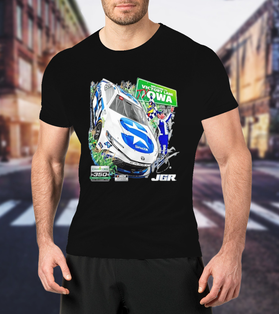 Ty Gibbs Welcome To Victory Lane Iowa Corn 350 NASCAR Cup Series JGR T-Shirt