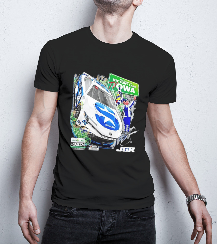 Ty Gibbs Welcome To Victory Lane Iowa Corn 350 NASCAR Cup Series JGR T-Shirt