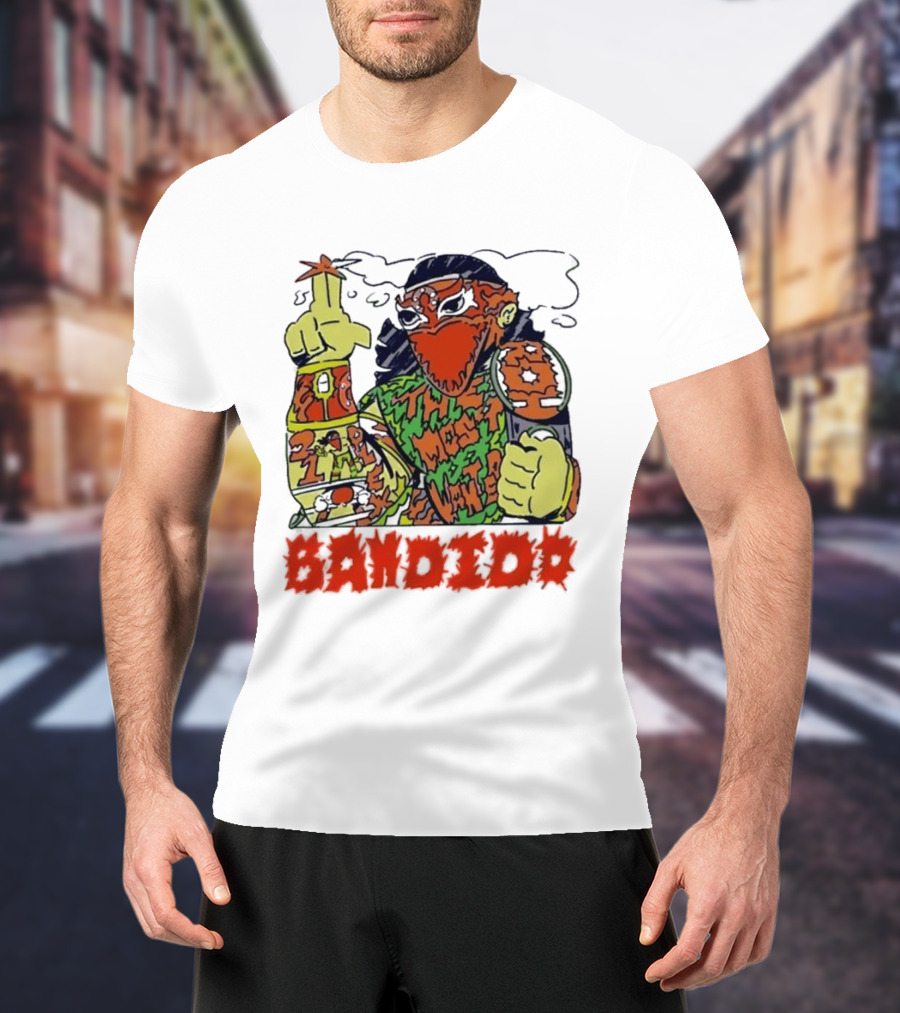 Most Wanted Bandido Lucha Libre Wrestler Suplex Champion T-Shirt