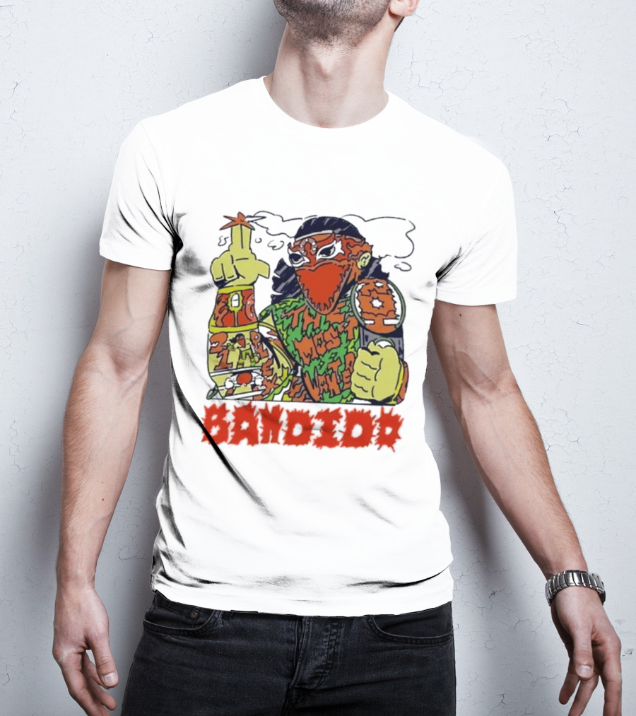 Most Wanted Bandido Lucha Libre Wrestler Suplex Champion T-Shirt