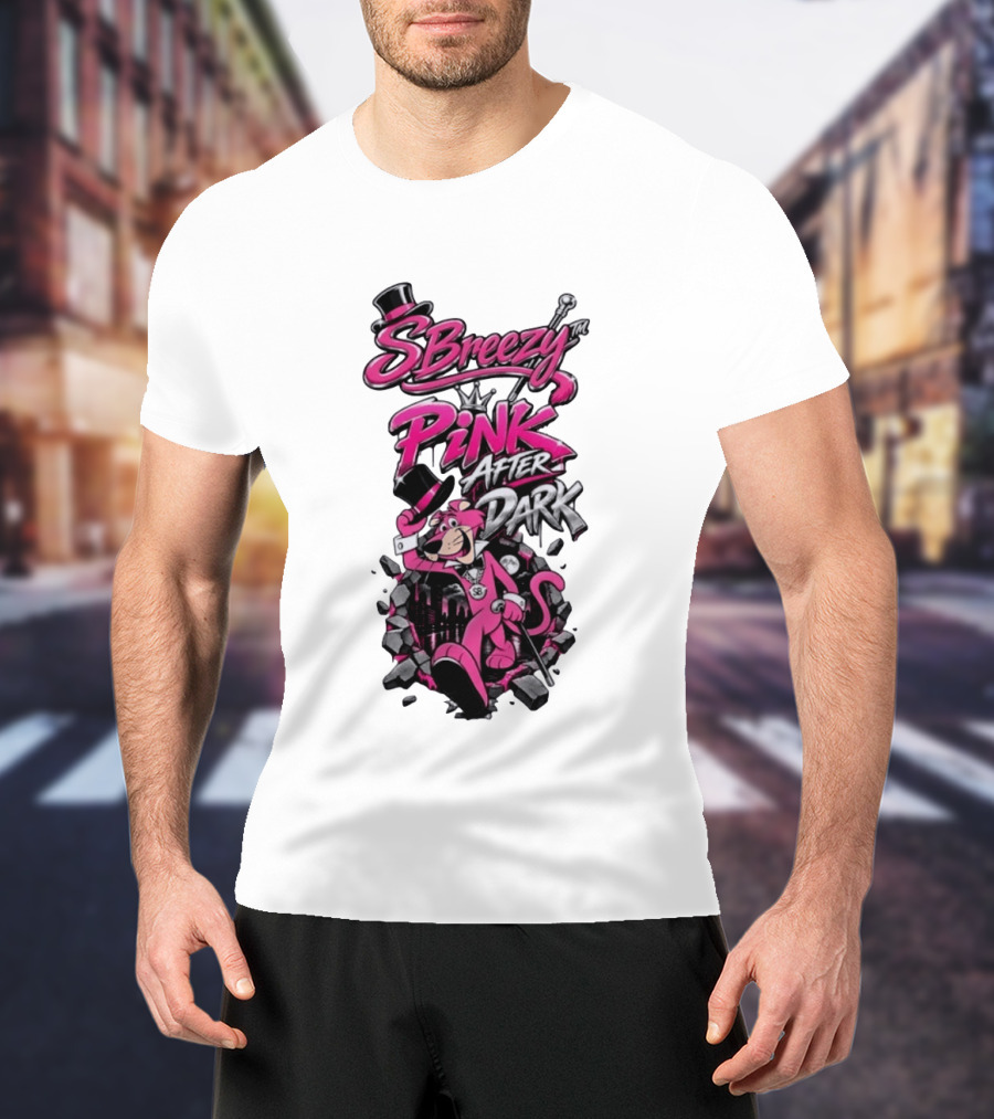 SBreezy Pink After Dark Cartoon T-Shirt