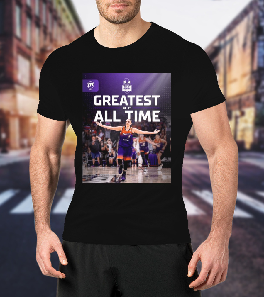 Diana Taurasi Phoenix Mercury Ring Of Honor Greatest Of All Time T-Shirt