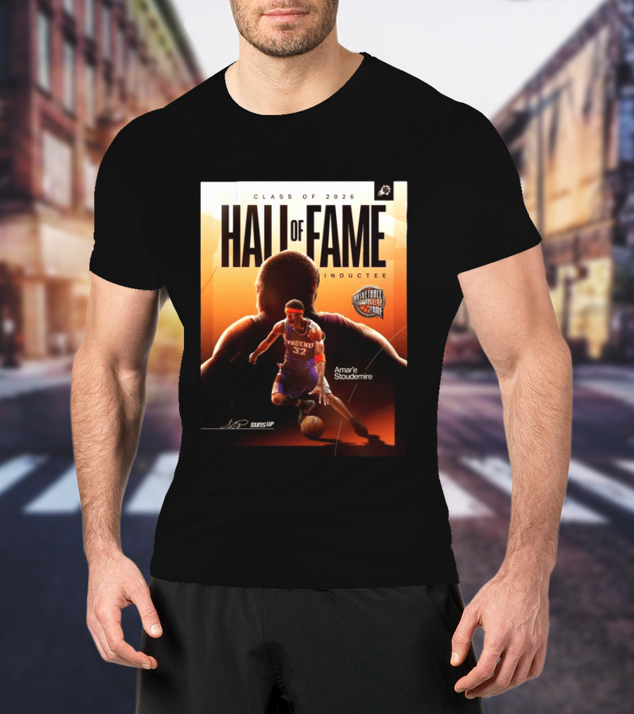 Class Of 2026 Hall Of Fame Inductee Amar'e Stoudemire Phoenix Suns Basketball T-Shirt