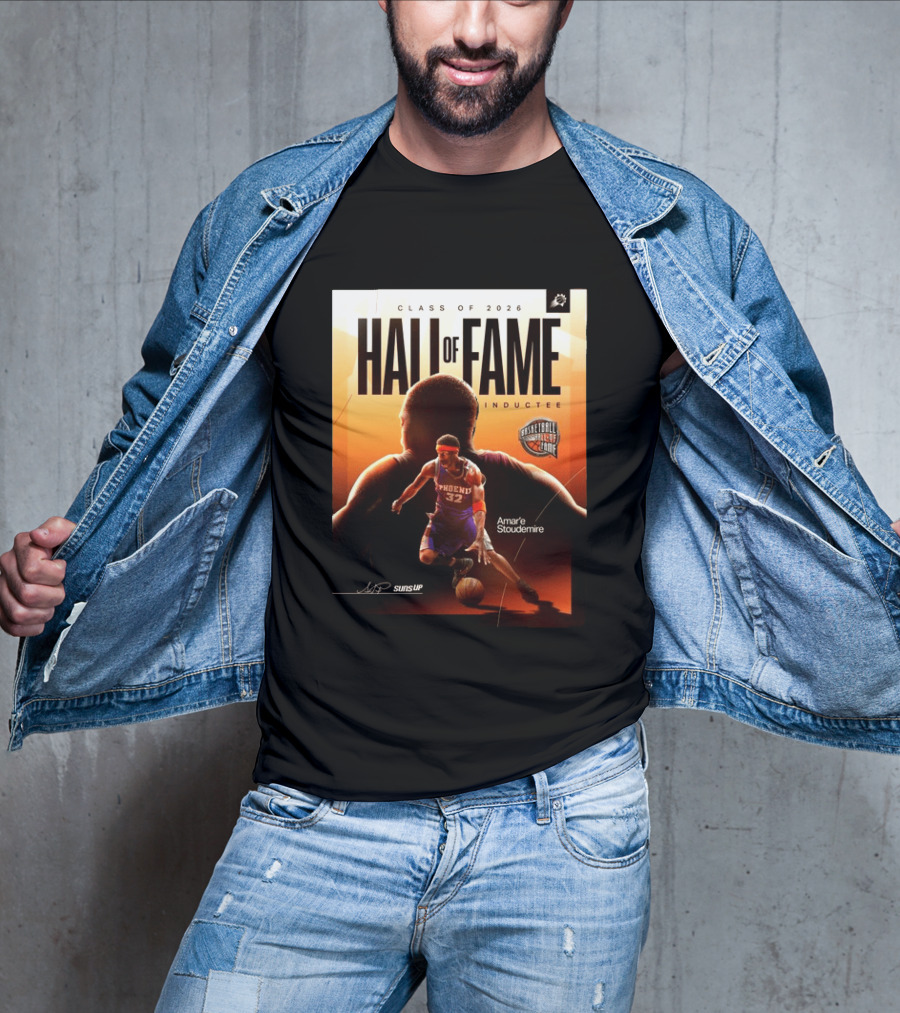 Class Of 2026 Hall Of Fame Inductee Amar'e Stoudemire Phoenix Suns Basketball T-Shirt