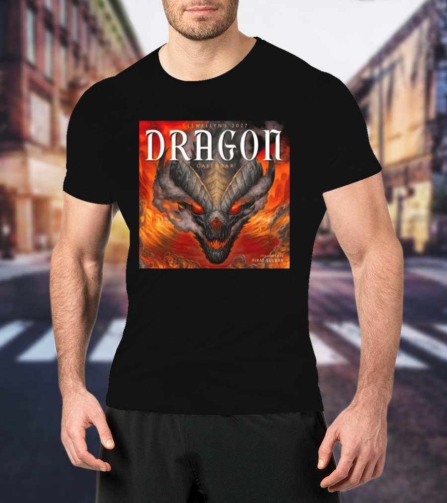 Llewellyn's 2027 Dragon Calendar Illustrated By Firat Solhan T-Shirt