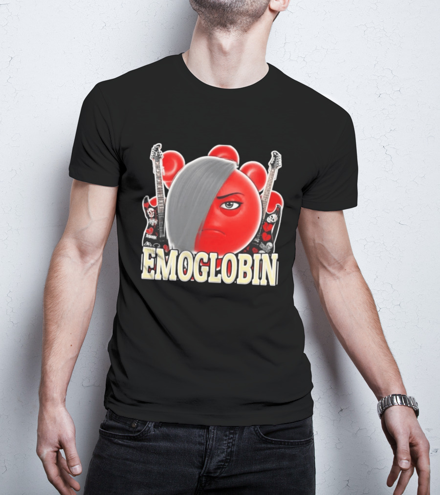 EMOGLOBIN Goblin Emoji With Emo Guitar T-Shirt