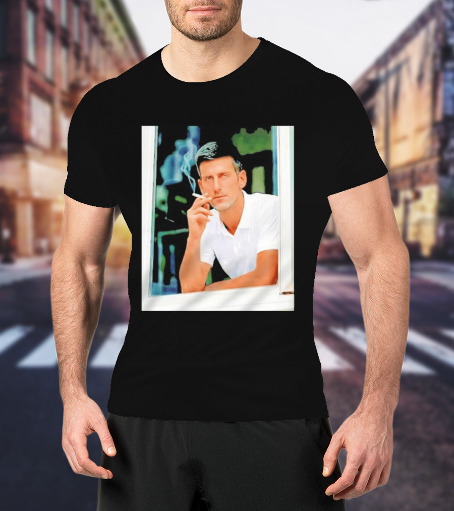 Novak Djokovic Smoking Tennis ATP Champion T-Shirt