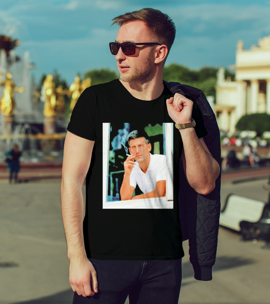Novak Djokovic Smoking Tennis ATP Champion T-Shirt