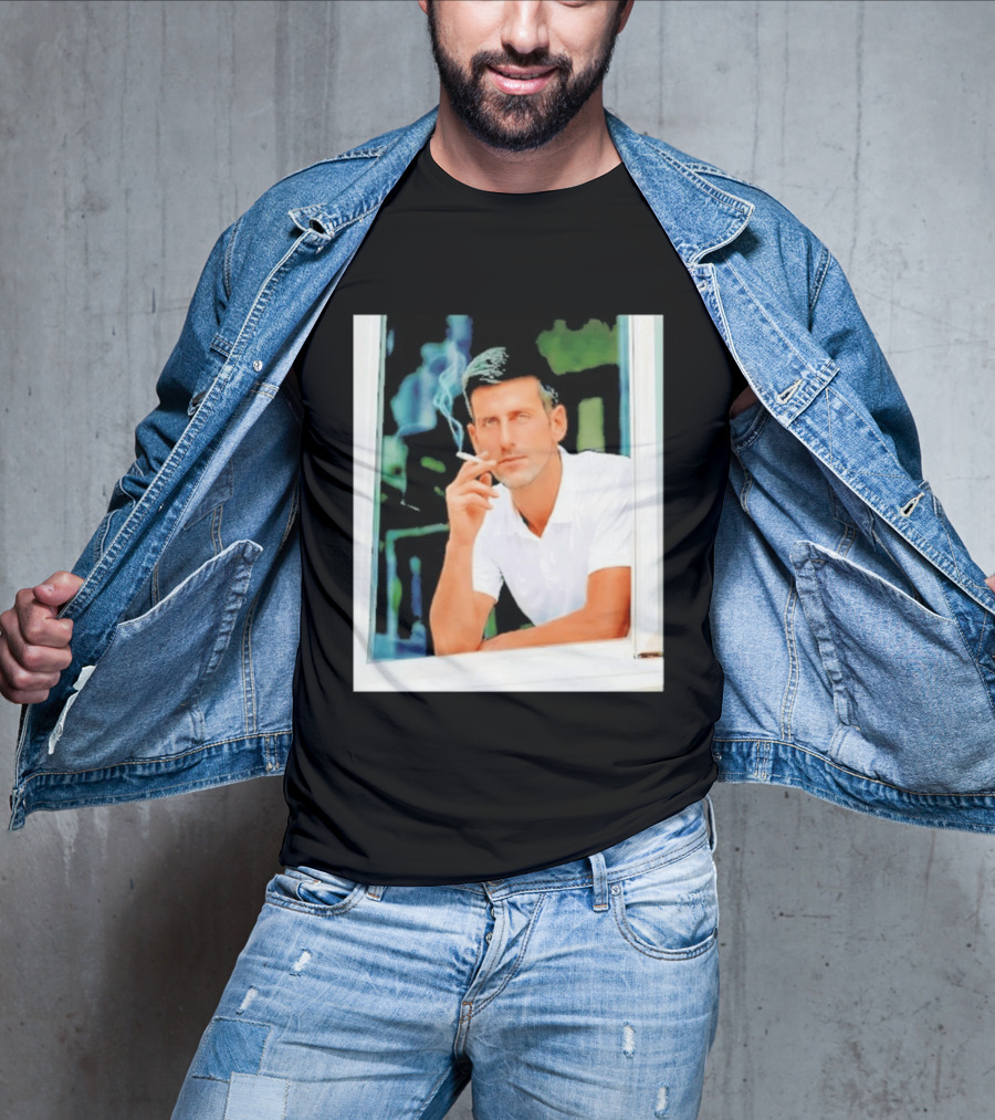 Novak Djokovic Smoking Tennis ATP Champion T-Shirt