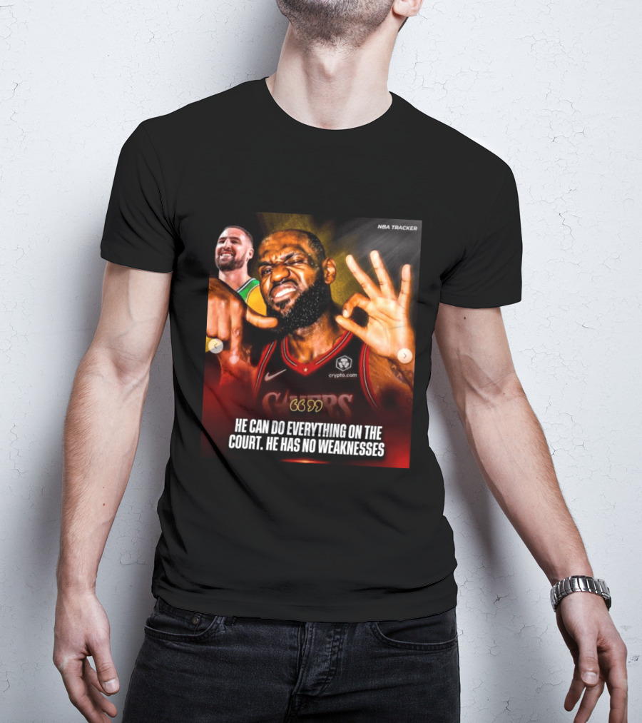 He Can Do Everything On The Court He Has No Weaknesses Crypto Lakers NBA Tracker T-Shirt