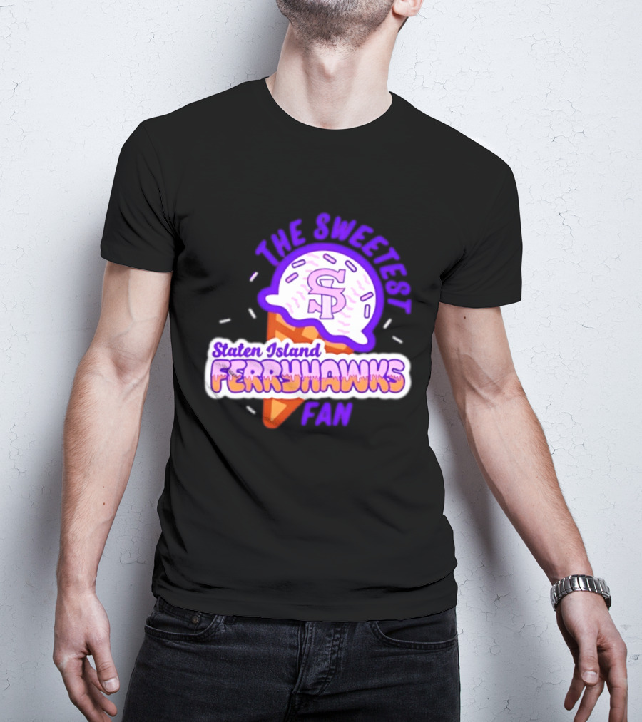 Staten Island Ferryhawks The Sweetest Fan Ice Cream Cone T-Shirt