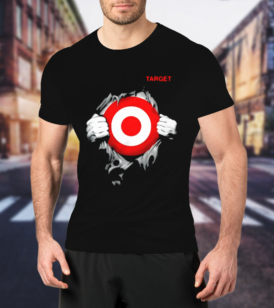 Target Ripped Chest Bullseye T-Shirt