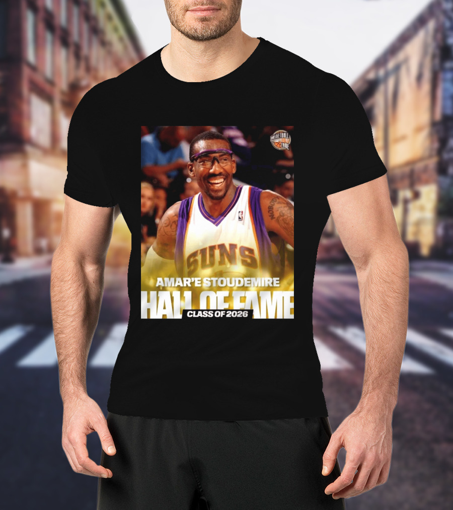 Amar'e Stoudemire Basketball Hall Of Fame Class Of 2026 Suns T-Shirt