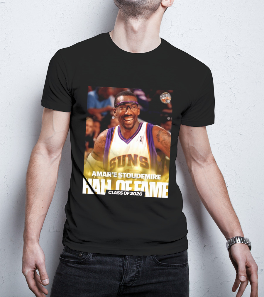 Amar'e Stoudemire Basketball Hall Of Fame Class Of 2026 Suns T-Shirt
