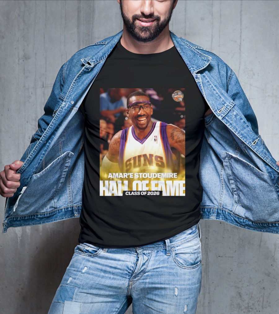 Amar'e Stoudemire Basketball Hall Of Fame Class Of 2026 Suns T-Shirt