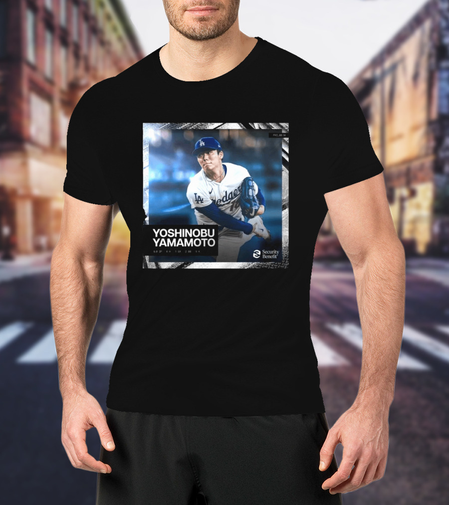 Yoshinobu Yamamoto Los Angeles Dodgers Security Benefit 2026 T-Shirt