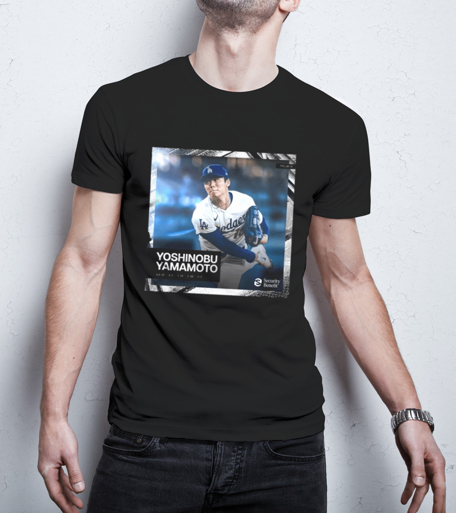 Yoshinobu Yamamoto Los Angeles Dodgers Security Benefit 2026 T-Shirt